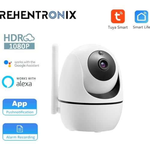 Tuya Smart WiFi PTZ Camera 1080P Indoor Mini Security Camera with Human Auto Tracking Baby Monitoring Support Alexa Google Home