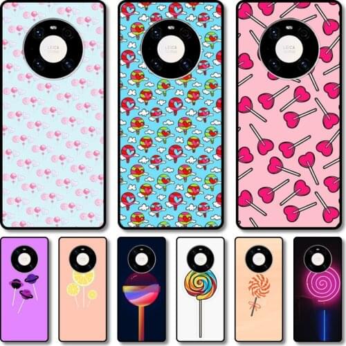 Colorful candy Phone Case For Huawei mate 40 30 10 20 40 8 9 Lite Z Pro RS black cell shell