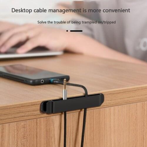 Cable Clamp Cord Holder Wire Management USB Line Fixer Desktop Stick on Holder