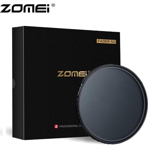 ZOMEI ABS Slim Adjustable Filtro Neutral Density ND2-400 Filter For DSLR Camera Lens No X Pattern In The Middle Of The Picture