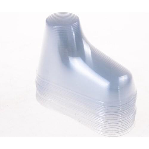 20 Pcs/lot Plastic Transparent Foot Model Sock Molds Paste Extrusion Display Gift Shoe Packaging 9cm Baby Booties Mould