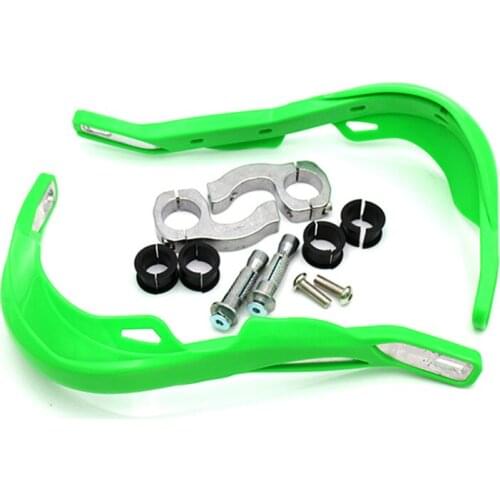 2x Universal 7/8'' 22mm 1'' 25mm 1 1/8'' 28mm Green Motorbike Handguards Handlebar Hand Guards Dual Sport bike Cruiser Chopper