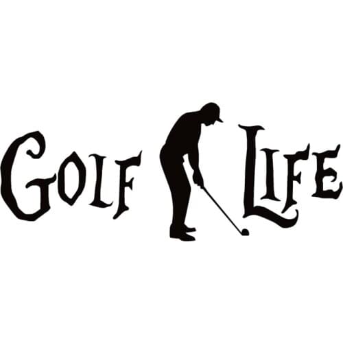 40675# Die-Cut Vinyl Decal Golf Life Car Sticker Waterproof Auto Decors on Car Body Bumper Rear Window