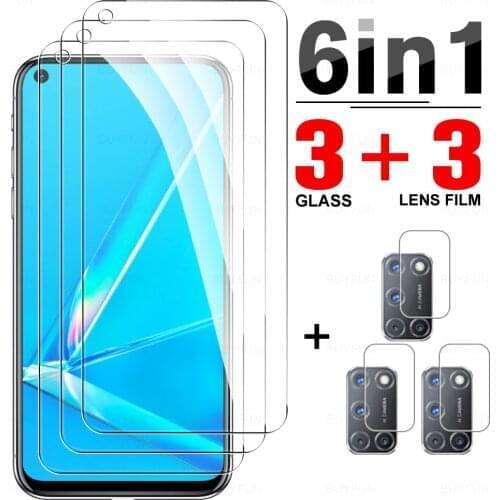 6-in-1 Protective Tempered Glass On The For Oppo A 52F Screen Protector For Oppo A 72 4G A 72 5G A92 A92s Phone Camera Lens Film