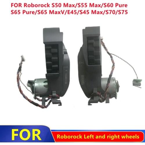 Left and Right Wheels Accessories For Xiaomi Roborock S5 MAX S50 MAX S55 MAX S6 Pure S7 S70 S75 Robot Vacuum Cleaner Wheel Parts