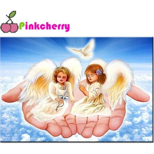 5d Diy Diamond Painting Cross Stitch Full Square Drill Carefree Angel Diamond Embroidery Diamond Mosaic Arts hand angel k1305