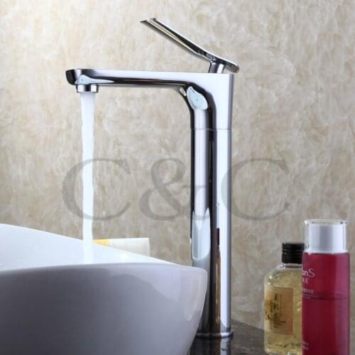 Free Shipping Luxury 360 Degree Rotation Brass Chrome Single Handle Bathroom Sink Faucet Mixer Tap Basin Faucet 5102