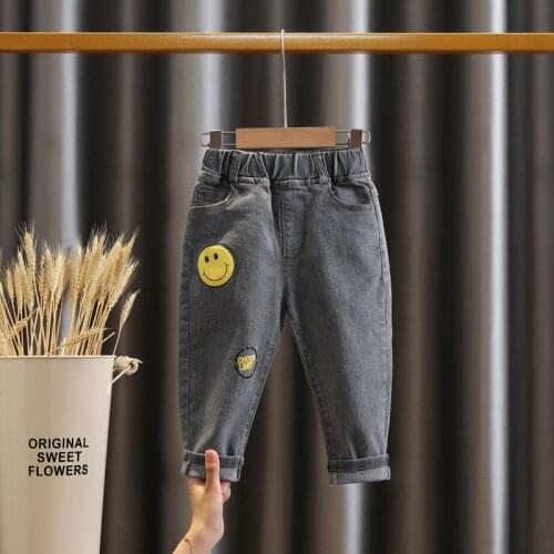 Baby Boys Jeans Cargo Pants Kids High Quality Elastic Waist Trousers for Teenage Fashion Children Sports Pants Toddler Clothes