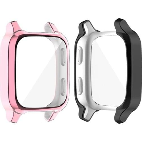 Case Cover for Garmin Venu SQ Plating TPU Cases for Garmin Venu Sq Watch Screen Protector Shell