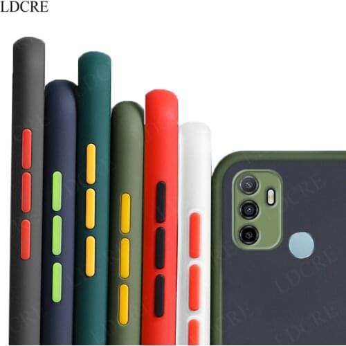 For OPPO A53 Case Silicone Matter Soft PC & Silicone Transparent Case For OPPO A53 Cover For OPPO A53 Case