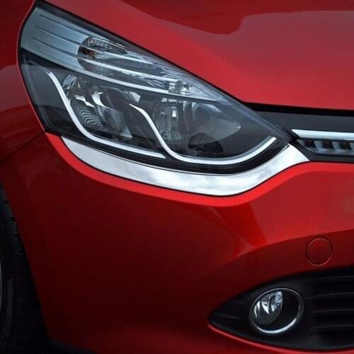 Renault Clio 4 Chrome Headlight Eyebrow. 2012-2017. ISO9001 / 2008 A + Quality modified design