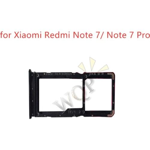 For Xiaomi Redmi Note 7/ Note 7 Pro Card Tray Holder SIM Card Micro SD Card Slot Adapter Replacement Repair Spare Parts