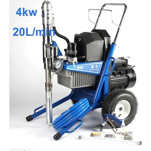 Electric High Pressure Airless Spray machines, paint/coating/latex/Putty, airless spraying Putty machine with Spray Gun