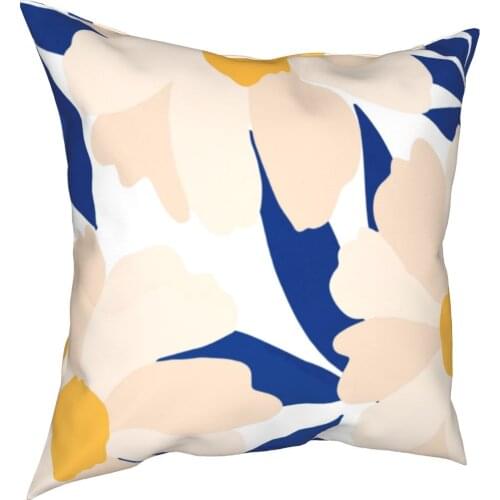 Freyas Flower Greenery Pillowcase Printing Polyester Cushion Cover Decorative Nordic Pillow Case Cover Bedroom Zippered 18"