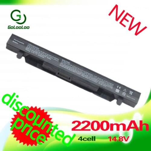 Golooloo 2200MaH 4Cell Laptop Battery for ASUS A14N1424 FX-PLUS GL552 GL552J GL552V ZX50 ZX50JX Series