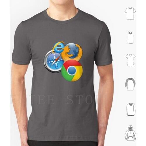Browser Group Hug T Shirt Cotton Men Diy Print Firefox Chrome Google Safari Internet Explorer Meme It Computer Geek Hacker Web