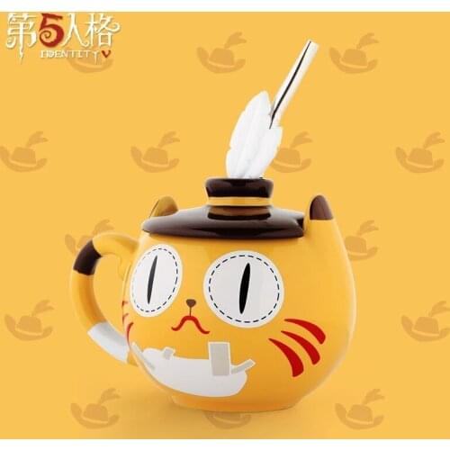Game Identity V Attendant Pet Mr. Whisker Ceramic Mug Cup Coffee Water Cup Fashion Drinking Cup Cosplay Collection Gifts