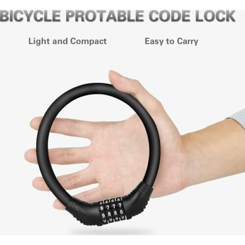 Mountain Bike Anti Theft Code Lock Portable Electric Bicycle Battery Motorcycle Code Lock Fixed Bicycle Ring Code Lock