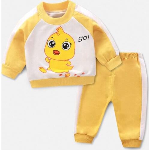 Kids Baby Clothes Sets 2pcs Long Sleeve Tops+Pants 2020 New Spring Autumn Toddler Boys Girls Sweater Suits Casual Sports Suit