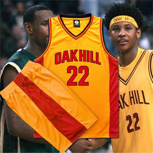 Oak Hill Academy Carmelo Anthony Cosplay Costumes Titan Summer Basketball Suit Jersey Adult Vest Pants Suit Mens Anime Sets