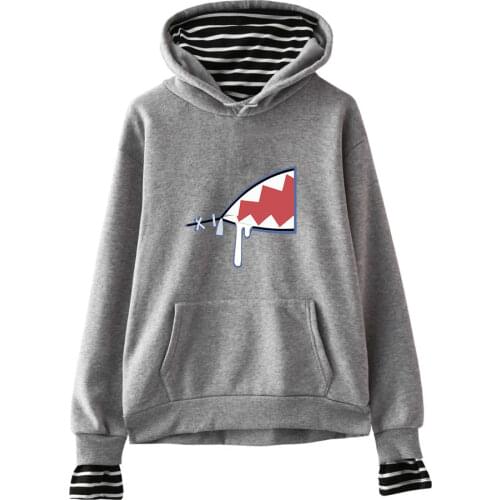 Anime Gawr Gura Merch Harajuku Casual Women Fake 2 Price Hoody Pullovers Streetwear Hip Hop Sweatshirt Hoodies Kawaii Y2K Tops