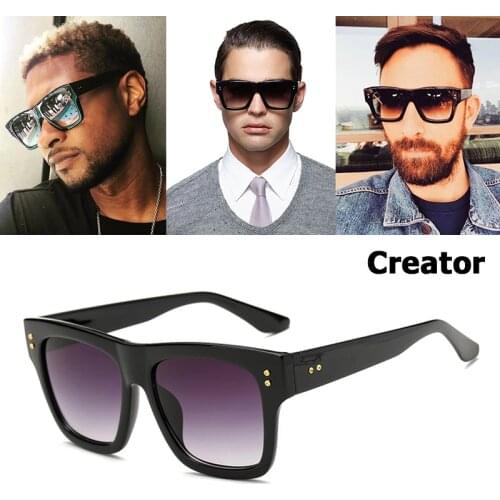 JackJad 2021 New Fashion CREATOR Style Gradient Square Sunglasses Women Men Brand Design Rivet Sun Glasses Oculos De Sol 5673