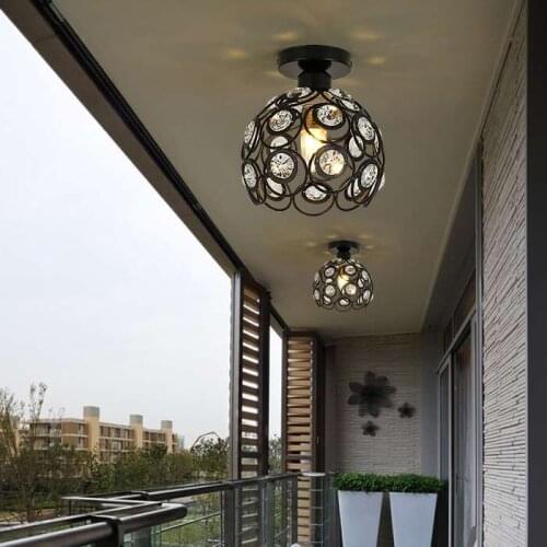 Modern crystal ceiling light living room lamp aisle sun platform lamp