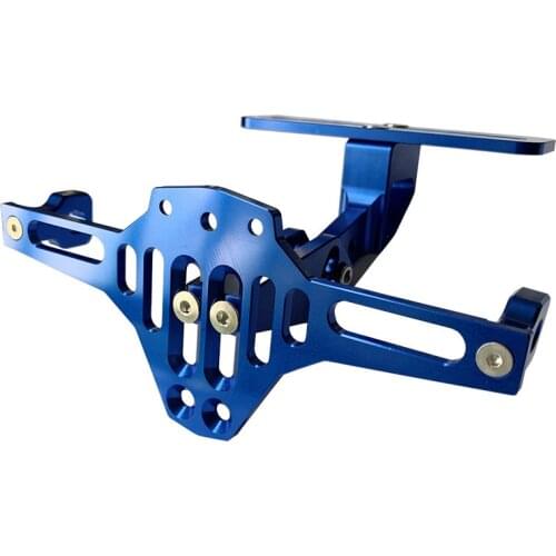 Universal CNC Motorcycle Adjustable Angle Aluminum License Number Plate Frame Holder Bracket
