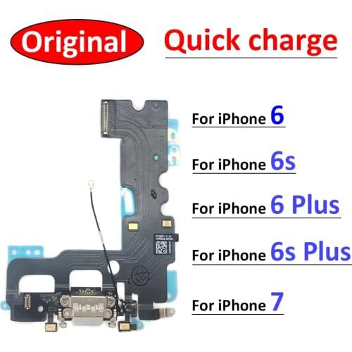 100% Original New Charger Board PCB Flex For iPhone 6 6S Plus 7 USB Port Connector Dock Charging Board Flex Cable