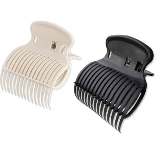 12 Pieces Salon Hot Roller Hair Clips Insulation Claw Curler Replacement Clamp for Women Girls Hair Section Styling Tool