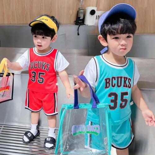 Boys Girls Basketball Jersey 2PCS Set short sleeve shirt&Shorts football Training Suit boys school sport Uniforms for Childrens