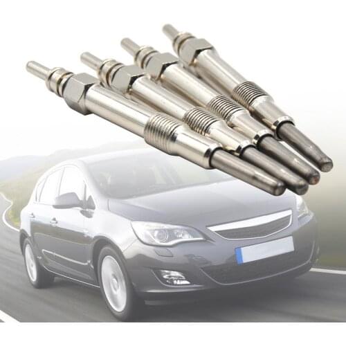 4Pcs Glow Plug High Performance High Power Silver Color 1.9 CDTI Car Heater Spark Plug for Alfa Romeo/for Fiat/for Lancia-Lybra