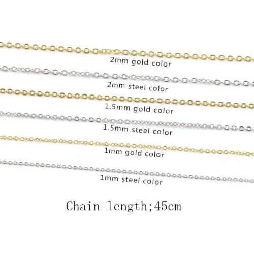 OUFEI stainless steel chaine woman Multi-color the sale Chain Rose gold chaine fashion Simple jewelry accessories 2019 wholesale
