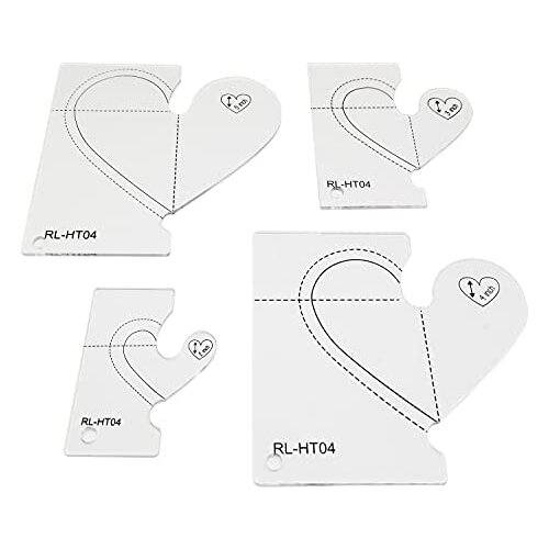 Valentine Sewing Tools Quilting Templates Sewing Machine Quilting Ruler Set # RL-HT04