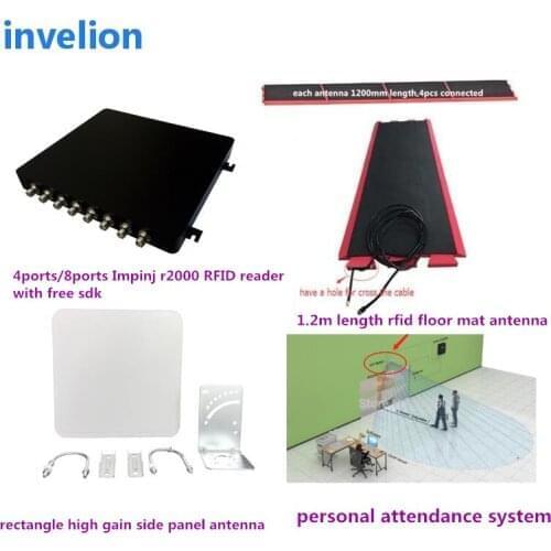 Long rang 1-5 meters uhf rfid floor mat reader antenna 865-928mhz for personal access sporting race timing system