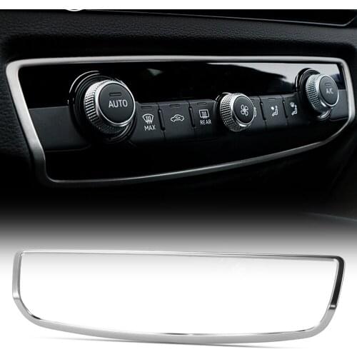 For Audi A3 8V 2013-2020 Stainless Steel Center Control Air Conditioning Switch Panel Cover Trim Car Styling