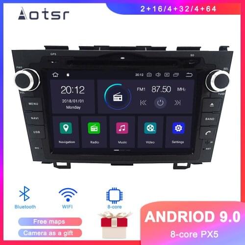 DSP Android 9.1 GPS Navigation Car DVD Player For Honda CR-V 2006-2011 Auto Stereo Radio Multimedia Player Head Unit Recorder