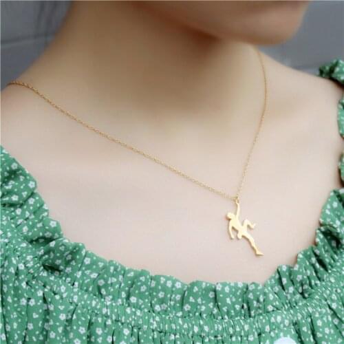 European/American Fashion Climbing Hero Pendant Lovely Necklace For Mom/Girlfriend Party Jewelry