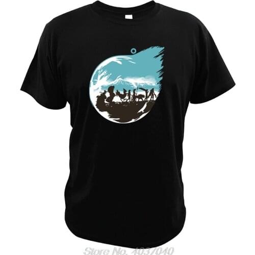 Final Fantasy T shirt VII The 4 Heroes of Light Cloud Tifa Tshirt Aerith Barett Cait Funny Game Fellowship Of Fantasy T-shirt