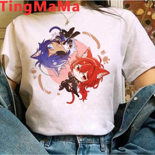 Genshin Impact Keqing t shirt t-shirt men harajuku kawaii kawaii vintage harajuku tshirt t shirt white t shirt harajuku