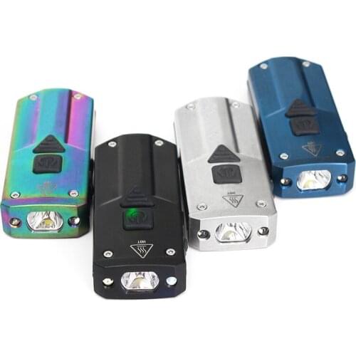 Jiguoor K1 SS XP-G3+365nm UV+Red LED 250LM USB Rechargeable Mini LED Keychain Light IP65 Waterproof High Quality Flashlight