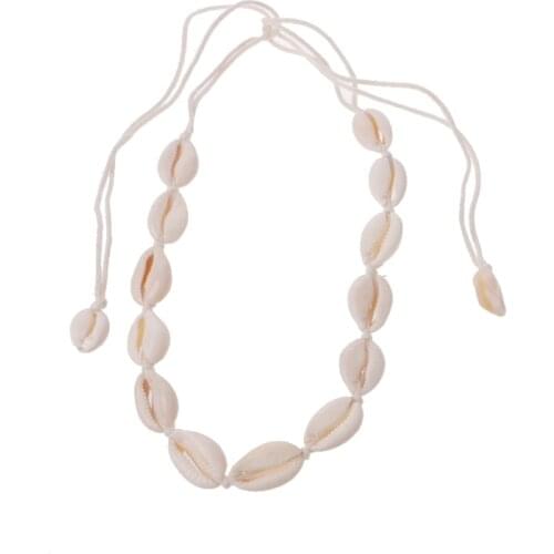K3ND Summer Beach Natural Shell Handmade Hawaii Wakiki Boho Choker Necklace For Women
