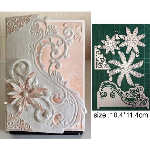 Lace Christmas Flower Metal Cutting Dies For Stamps Scrapbooking Stencils DIY Paper Album Cards Decor Embossing 2021 New
