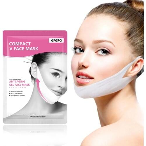 Women Lift V Face Chin Lifting Masks Slimming Cheek Wrinkle Smooth Cream Face Neck Peel-off Masks from