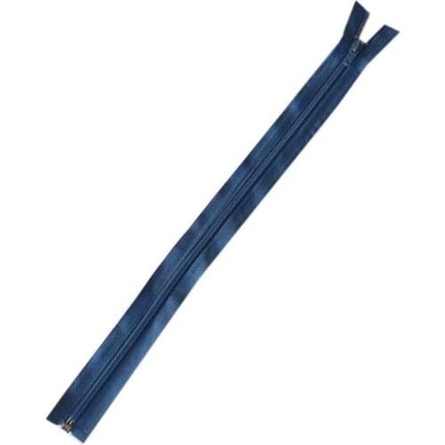 Oil Blue Color 40 Cm Plastic Teeth Zipper FD4