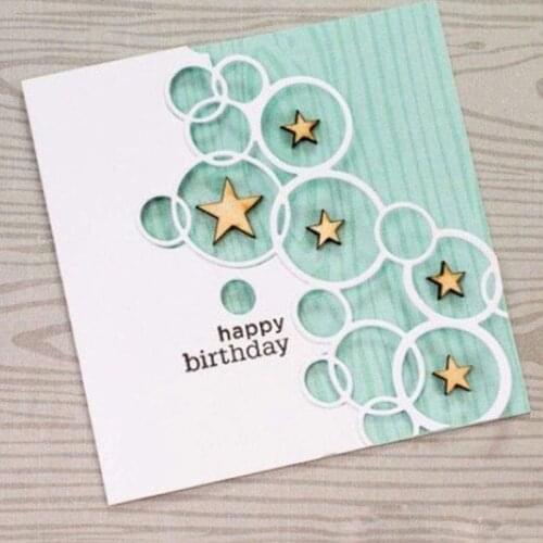 Metal Cutting Dies Circle star new for card DIY Scrapbooking stencil Paper Craft Album template Dies 12.5*13.6cm