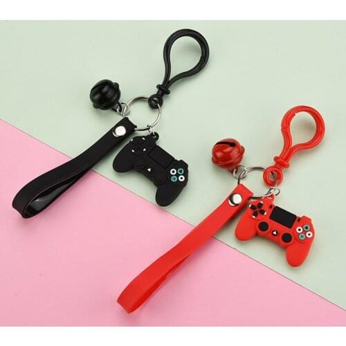 Fashion Stereo Cartoon Mini Handheld Game Console Model Toys Keychain Men Keyring for Couple Key Holder Trinket Gift Wholesale