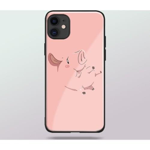 Hawk The Seven Deadly Sins tempered glass soft silicone phone case cover shell For iPhone SE 6 6s 7 8 Plus X XR XS 11 Pro Max