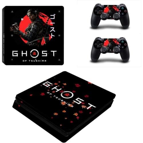 Ghost of Tsushima PS4 Slim Stickers Play station 4 Skin Sticker Decal For PlayStation 4 PS4 Slim Console & Controller Skin