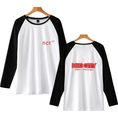 Nct 127 Long sleeve T shirt Funny Printing Tees Punk Tops Tshirt Women Men Rock Cotton Tee Autumn Long Tees Basic Soft T-Shirt